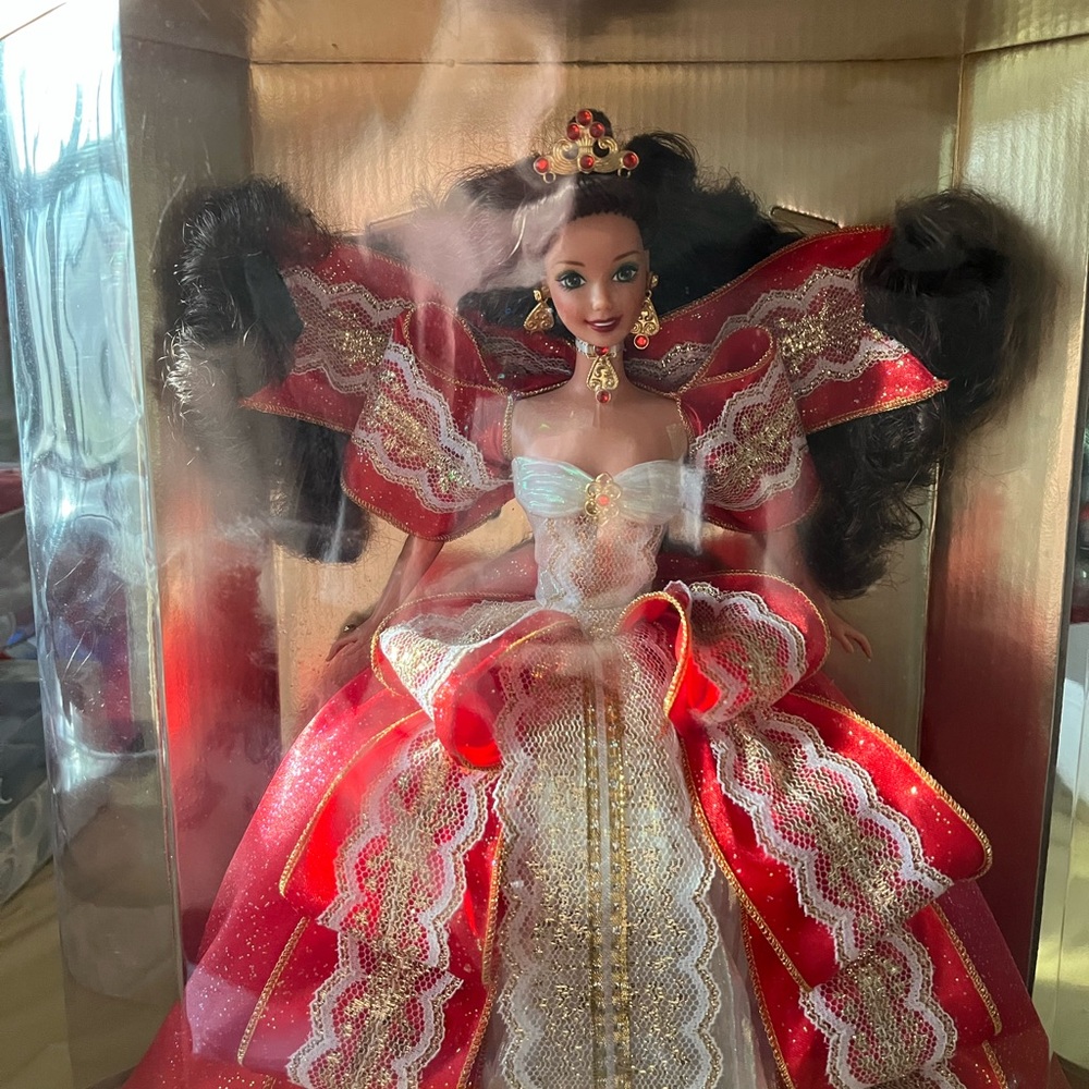Festive Red and Gold Doll